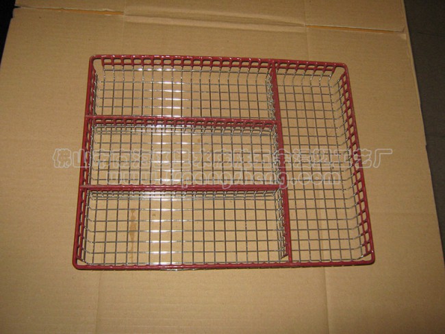 浸塑分隔铁篮